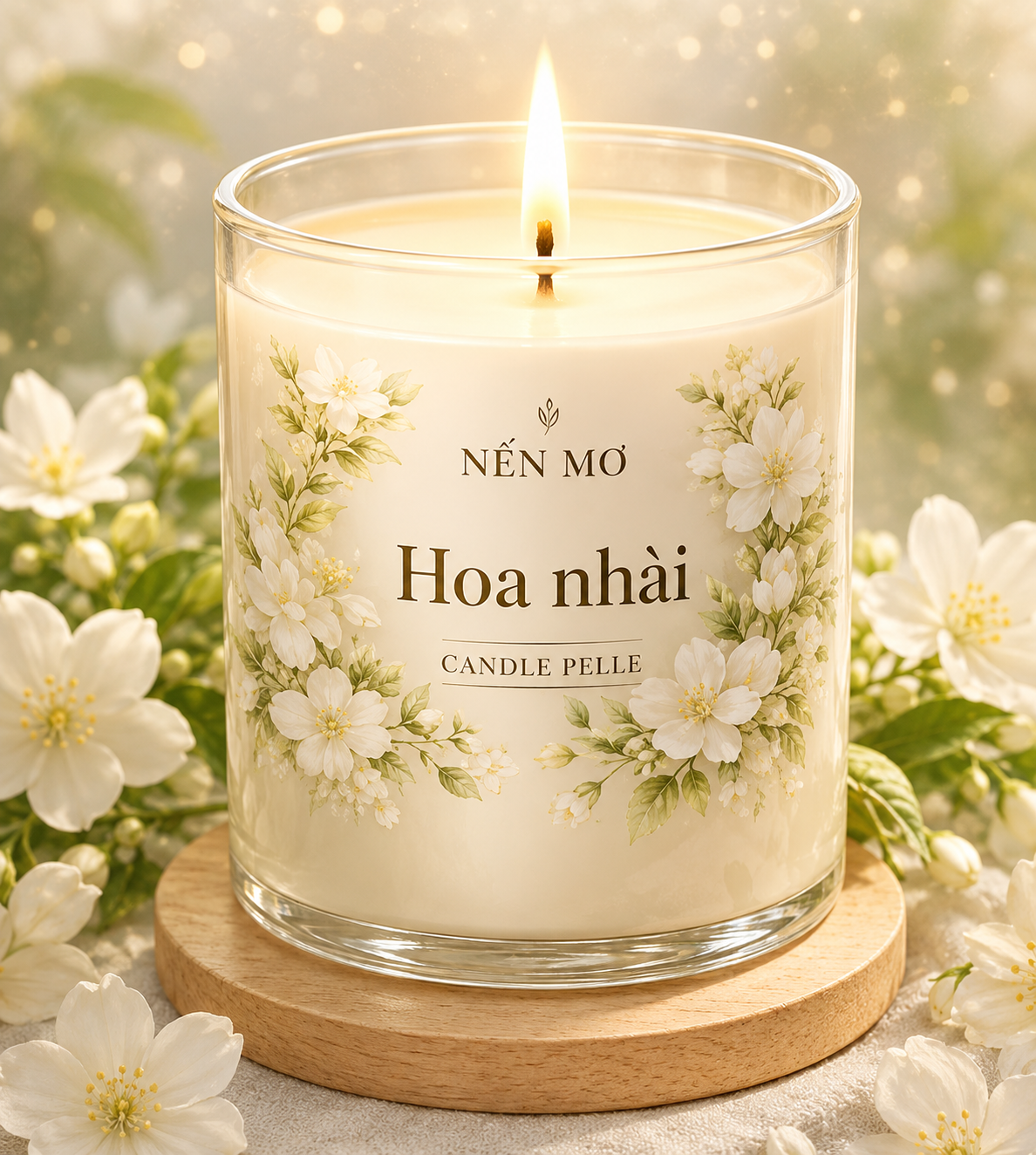 nến hoa nhài